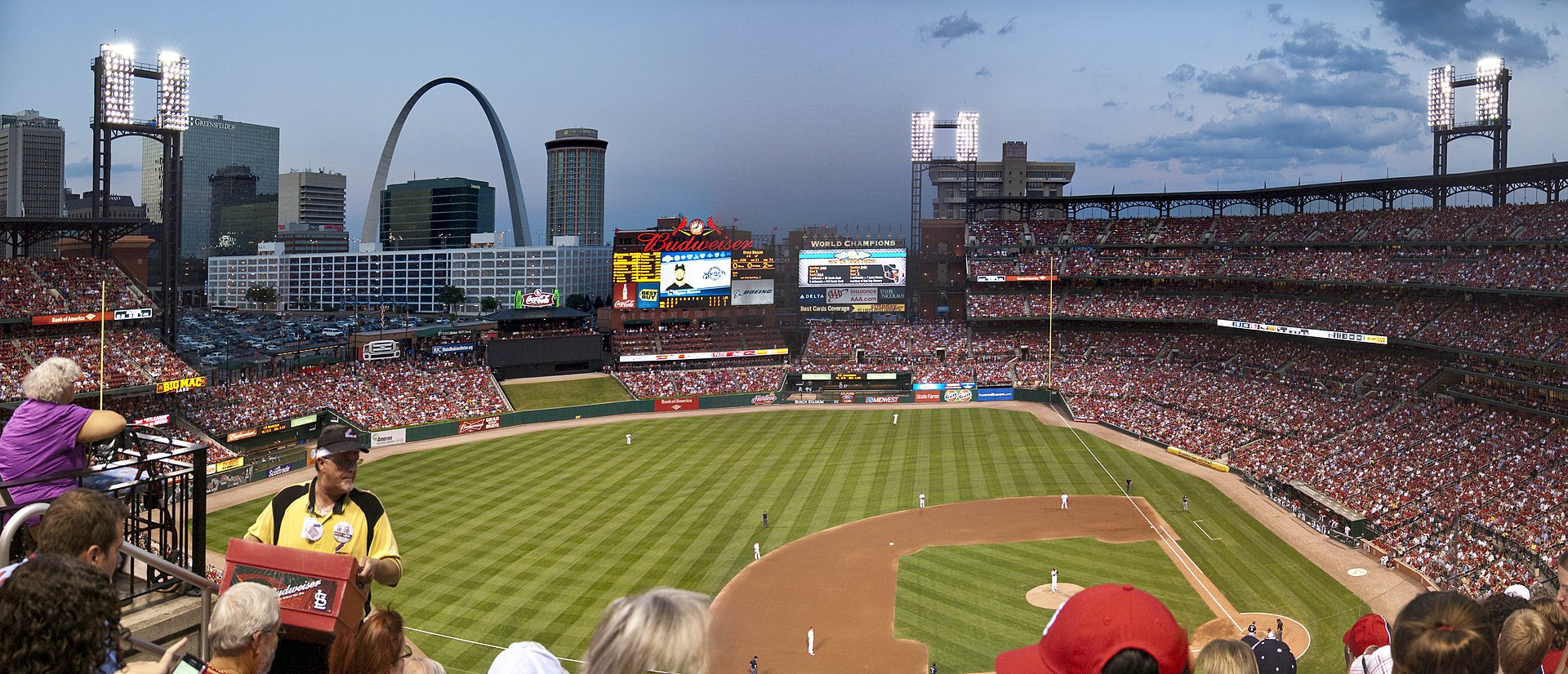 Large Baseball Stadium in St. Louis, MO